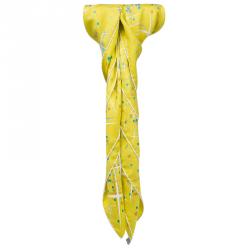 Hermes Yellow Silk Magic Kelly Square Scarf
