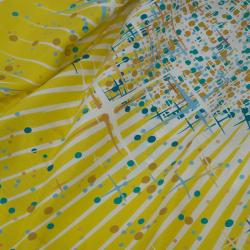 Hermes Yellow Silk Magic Kelly Square Scarf