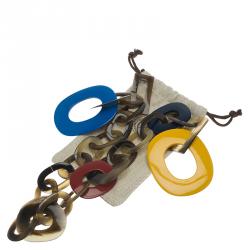 Pre Owned Hermes Duncan Buffalo Horn and Lacquered Wood Necklace