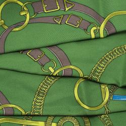 Hermès // Green Silk Twill Scarf – VSP Consignment