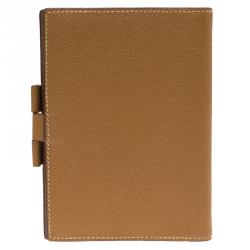 Pre Owned Hermes Brown Epsom Leather Agenda/Notebook PM