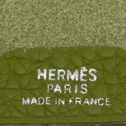 Pre Owned Hermes Pelouse Togo Leather Ulysses Agenda/Notebook MM