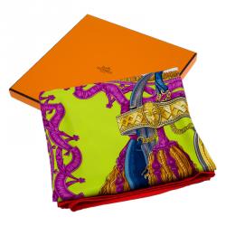 Pre Owned Hermes Multicolor Brides De Cour Silk Square Scarf