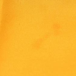 Pre Owned Hermes Yellow Silk Petite Main Scarf 90cm