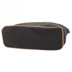 Pre Owned Hermes Black Toile Canvas Bolide Pouch