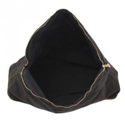 Pre Owned Hermes Black Toile Canvas Bolide Pouch