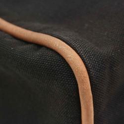 Pre Owned Hermes Black Toile Canvas Bolide Pouch