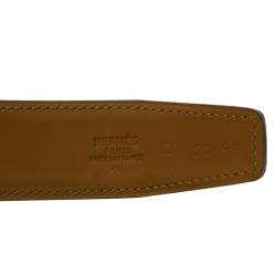 Pre Owned Hermes Green Porosus Crocodile Leather Belt Strap 90 CM