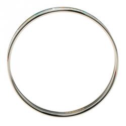 Pre Owned Hermes Capitales Multicolor Printed Enamel Narrow Bangle Bracelet GM
