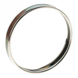 Pre Owned Hermes Multicolor Printed Enamel Palladium Plated Narrow Bracelet GM