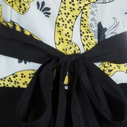 Hermes Printed Cotton Handkerchief Halter Tie-Up Top L