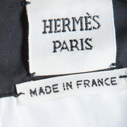 Hermes Printed Cotton Handkerchief Halter Tie-Up Top L