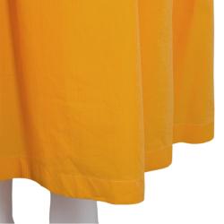 Hermes Orange Pleated Cotton Sleeveless Maxi Dress S