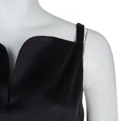 Hermes Black Silk Fitted Sleeveless Dress S
