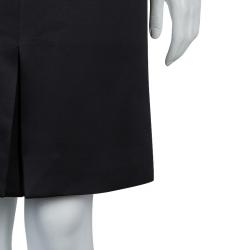 Hermes Black Silk Fitted Sleeveless Dress S