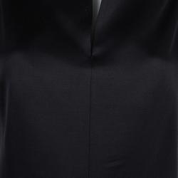 Hermes Black Silk Fitted Sleeveless Dress S