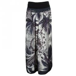 Hermes Multicolor Print Side Slit Detail Maxi Skirt S