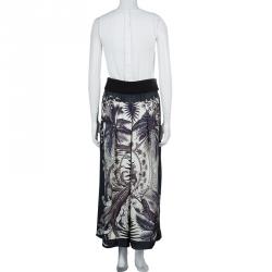 Hermes Multicolor Print Side Slit Detail Maxi Skirt S