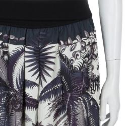 Hermes Multicolor Print Side Slit Detail Maxi Skirt S