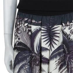 Hermes Multicolor Print Side Slit Detail Maxi Skirt S