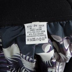Hermes Multicolor Print Side Slit Detail Maxi Skirt S