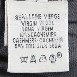 Hermes Grey Wool Overcoat S