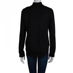 Hermes Silk Knit Print Cardigan M