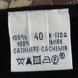 Hermes Silk Knit Print Cardigan M