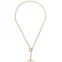 Hermes Farandole Yellow Gold Lariat Necklace