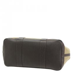 Pre Owned Hermes Bi color Canvas Garden Party Tote Bag