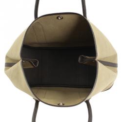Pre Owned Hermes Bi color Canvas Garden Party Tote Bag