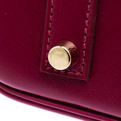 Hermes Ruby Box Calf Leather Gold Hardware Ghillies Birkin 35 Bag
