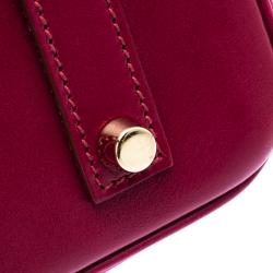 Hermes Ruby Box Calf Leather Gold Hardware Ghillies Birkin 35 Bag