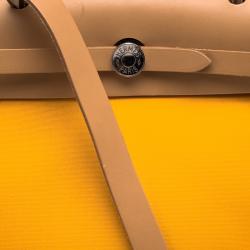 Pre Owned Hermes Jaune Dor Yellow Canvas and Leather Herbag Zip 31 Bag