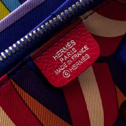 Hermes Rose Jaipur Epsom Leather Azap Silk In Zip Around Wallet