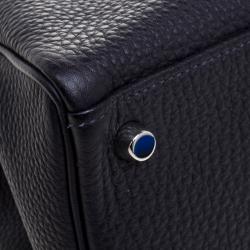 Pre Owned Hermes Graphite Togo Palladium Hardware Kelly Retourne 32 Bag