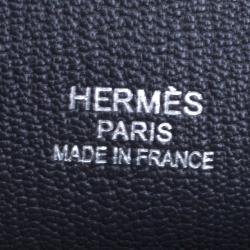 Pre Owned Hermes Vert Gris Taurillon Clemence Leather Jypsiere 37 Bag