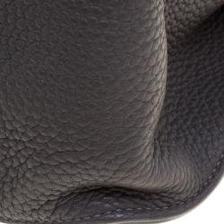 Pre Owned Hermes Vert Gris Taurillon Clemence Leather Jypsiere 37 Bag