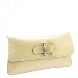 Pre Owned Hermes Metallic Beige Chevre de Coromandel Leather Wallet