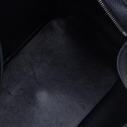 Pre Owned Hermes Noir Taurillon Palladium Hardware Lindy 34 CM