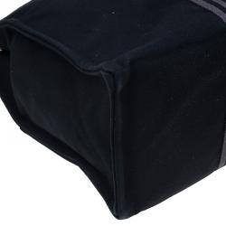 Pre Owned Hermes Black Canvas Fourre-Tout Tote GM