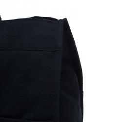 Pre Owned Hermes Black Canvas Fourre-Tout Tote GM
