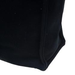 Pre Owned Hermes Black Canvas Fourre-Tout Tote GM