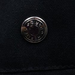 Pre Owned Hermes Black Canvas Fourre-Tout Tote GM