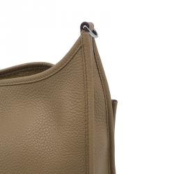 Pre Owned Hermes Brown Taurillon Clemence Evelyne III GM