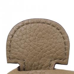 Pre Owned Hermes Brown Taurillon Clemence Evelyne III GM