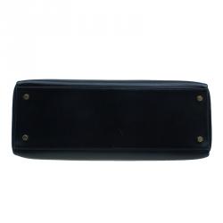 Hermes Noir Togo Calfskin 35cm Kelly Tote