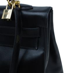 Hermes Noir Togo Calfskin 35cm Kelly Tote