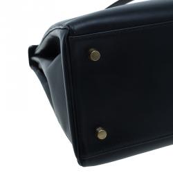 Hermes Noir Togo Calfskin 35cm Kelly Tote