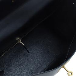 Hermes Noir Togo Calfskin 35cm Kelly Tote